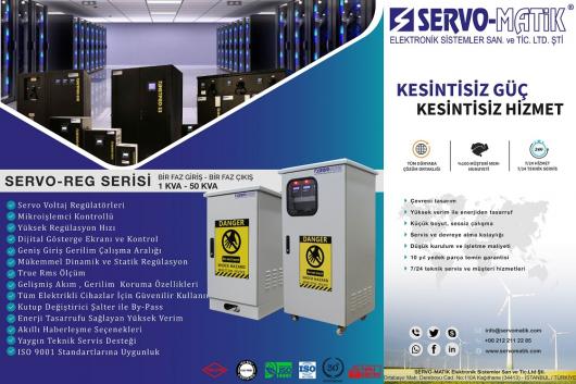 SERVO-REG SERİSİ 1 KVA - 50 KVA