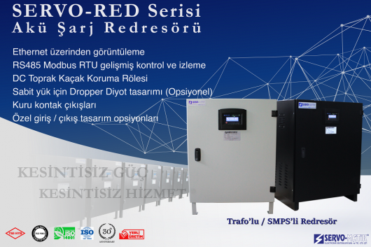 SERVO-RED SERİSİ AKÜ ŞARJ REDRESÖRÜ