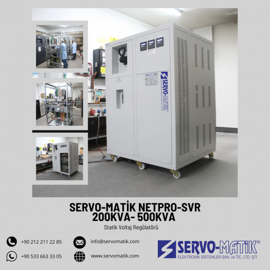 SERVO-MATİK NETPRO-SVR 200 KVA - 500 KVA